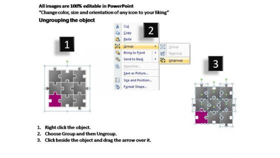 PowerPoint Theme Growth Puzzle Ppt Slides