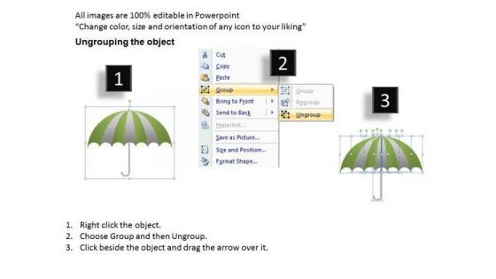 PowerPoint Theme Growth Umbrella Chart Ppt Slidelayout