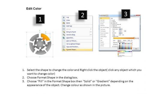 PowerPoint Theme Leadership Round Chart Ppt Theme