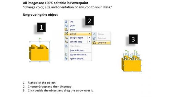PowerPoint Theme Lego Blocks Process Business Ppt Slides