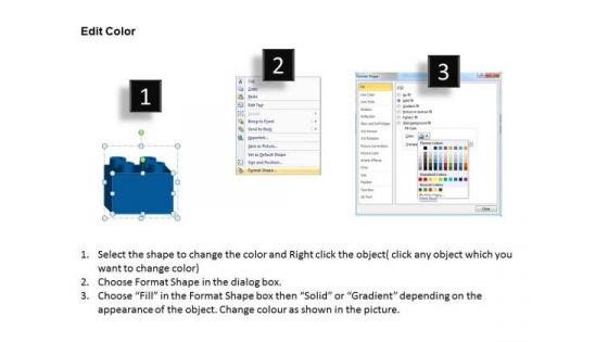 PowerPoint Theme Lego Blocks Process Sales Ppt Slide