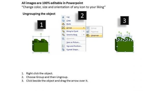 PowerPoint Theme Lego Blocks Process Success Ppt Slides