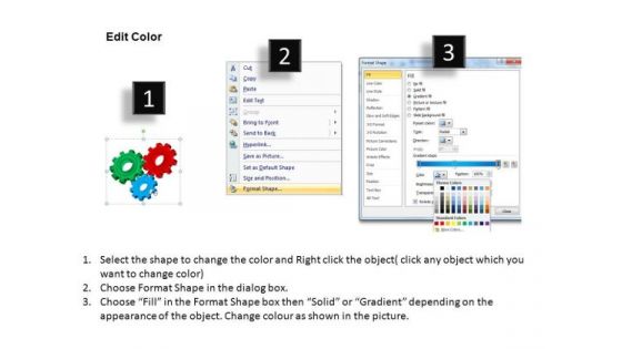 PowerPoint Theme Marketing Gearwheels Ppt Template