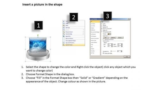 PowerPoint Theme Pedestal Platform Global Ppt Design