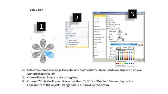 PowerPoint Theme Planning Process 6 Stages Business Templates