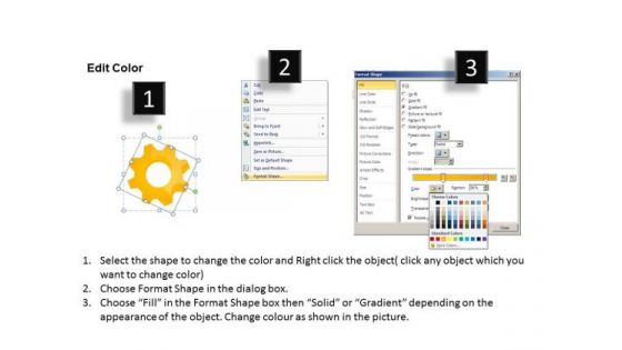 PowerPoint Theme Process Gears Ppt Slides