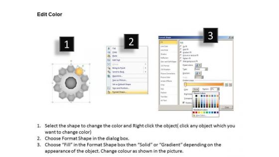 PowerPoint Theme Process Hub And Spokes Process Ppt Slides