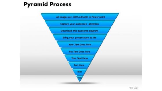 PowerPoint Theme Pyramid Process Business Ppt Themes