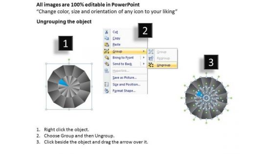PowerPoint Theme Strategy Pie Chart Ppt Design