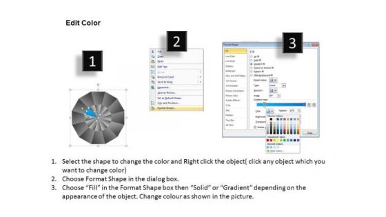 PowerPoint Theme Strategy Pie Chart Ppt Design
