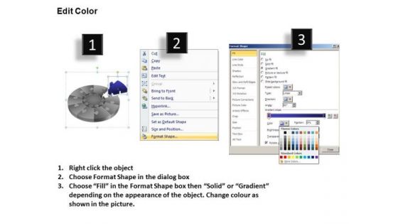 PowerPoint Theme Strategy Puzzle Segment Pie Chart Ppt Presentation