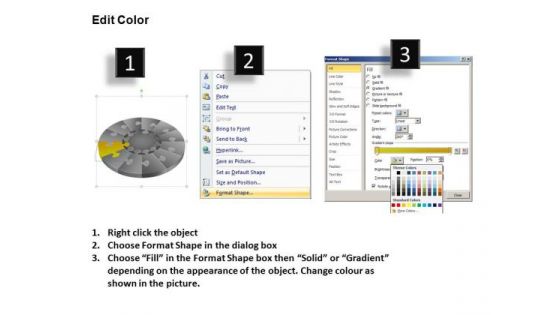 PowerPoint Theme Success Pie Chart Puzzle Process Ppt Presentation
