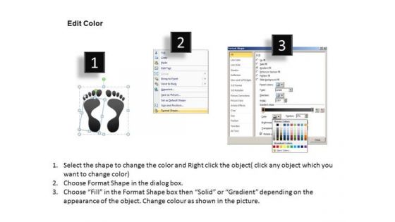 PowerPoint Themes Business Designs Footprints Process Ppt Slides