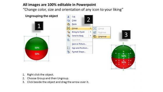 PowerPoint Themes Business Growth Liquid In A Ball Sphere Ppt Templates