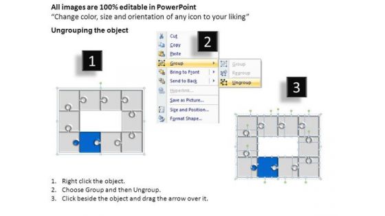 PowerPoint Themes Business Puzzle Process Ppt Slide