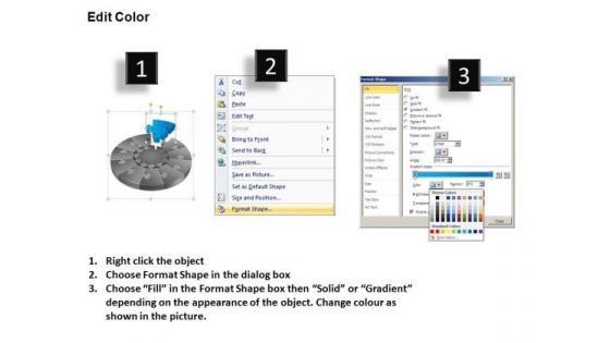 PowerPoint Themes Business Puzzle Segment Pie Chart Ppt Backgrounds