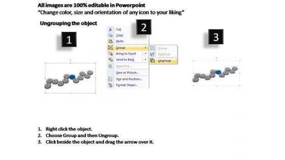 PowerPoint Themes Chart Gears Process Ppt Design