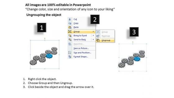 PowerPoint Themes Chart Gears Process Ppt Slide Designs