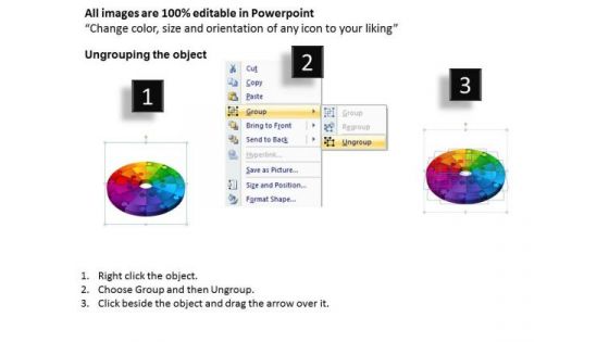 PowerPoint Themes Circle Puzzle Marketing Ppt Templates