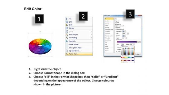 PowerPoint Themes Circle Puzzle Marketing Ppt Templates