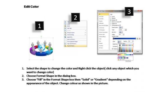 PowerPoint Themes Circular Chart With Globe Ppt Layouts