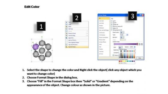 PowerPoint Themes Circular Flow Chart Ppt Slide