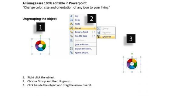 PowerPoint Themes Circular Puzzle Process Sales Ppt Slides