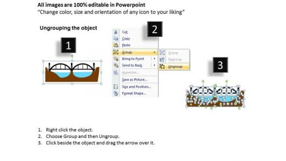 PowerPoint Themes Company Bridge Chart Ppt Process
