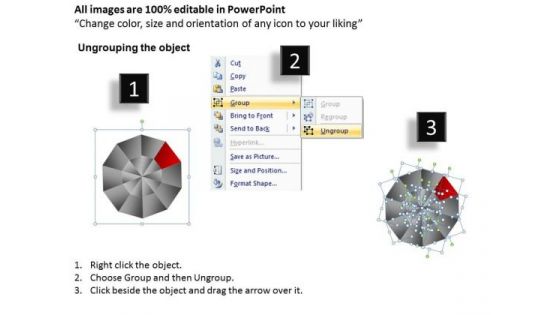 PowerPoint Themes Company Circular Quadrant Ppt Presentation