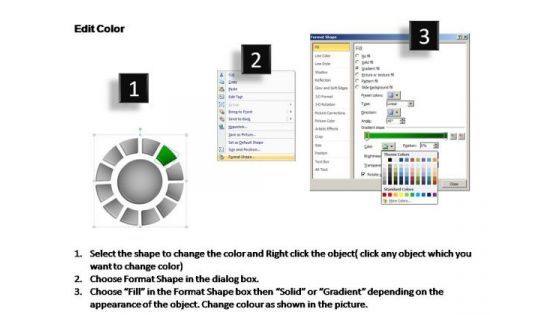 PowerPoint Themes Company Donut With Core Ppt Backgrounds