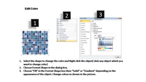 PowerPoint Themes Company Puzzle Matrix Ppt Designs