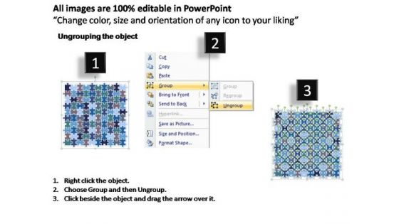 PowerPoint Themes Company Puzzle Matrix Ppt Process