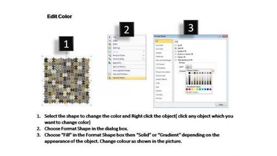 PowerPoint Themes Company Puzzle Matrix Ppt Templates