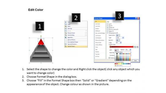 PowerPoint Themes Company Strategy Pyramid Ppt Backgrounds