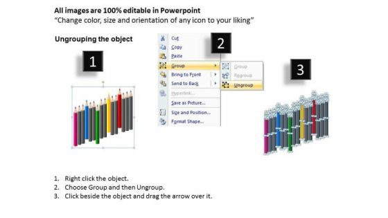 PowerPoint Themes Corporate Education Crayons And Pencils Ppt Design