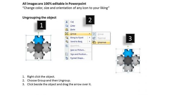 PowerPoint Themes Diagram Puzzle Pieces Ppt Slide