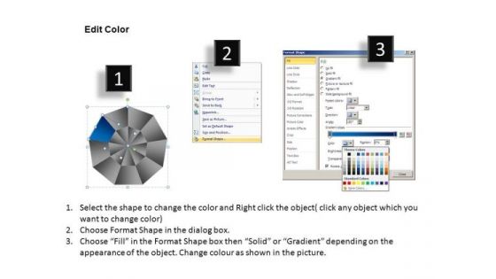PowerPoint Themes Editable Circular Quadrant Ppt Slide