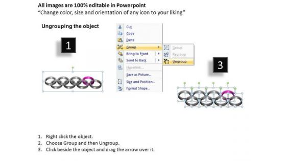 PowerPoint Themes Editable Rings Ppt Template