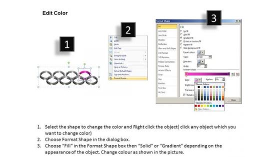 PowerPoint Themes Editable Rings Ppt Template