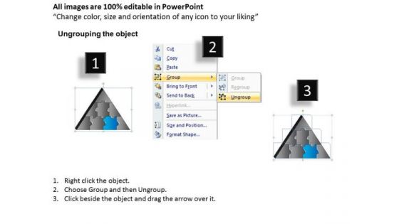 PowerPoint Themes Global Triangle Puzzle Ppt Design
