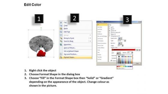 PowerPoint Themes Graphic Puzzle Segment Pie Chart Ppt Designs