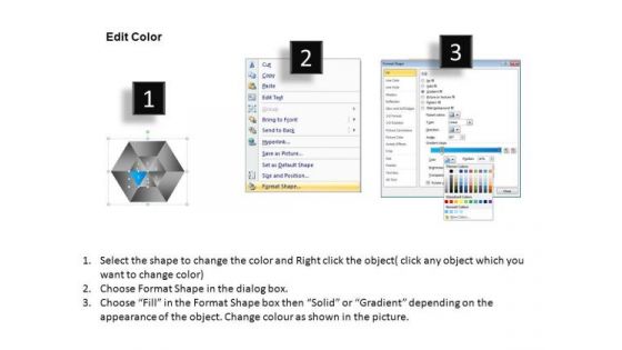 PowerPoint Themes Image Hexagon Pie Chart Ppt Backgrounds