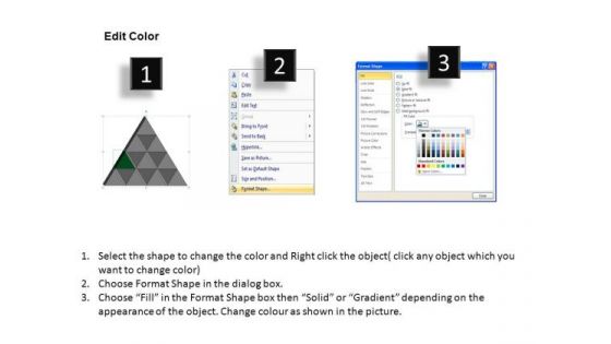PowerPoint Themes Leadership Triangle Process Ppt Themes