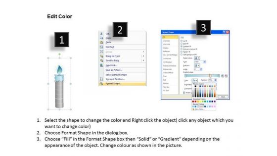 PowerPoint Themes Marketing Candle Melting Ppt Templates