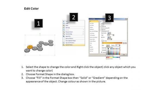PowerPoint Themes Marketing Gears Process Ppt Presentation