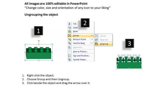 PowerPoint Themes Marketing Lego Blocks Stacked Ppt Design Slides