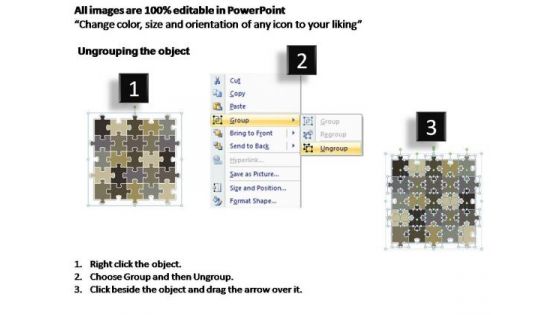 PowerPoint Themes Marketing Puzzle Matrix Ppt Perentation