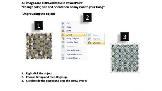 PowerPoint Themes Marketing Puzzle Matrix Ppt Templates