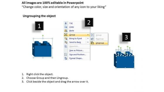 PowerPoint Themes Process Lego Blocks Ppt Slides