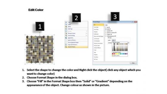 PowerPoint Themes Process Puzzle Matrix Ppt Perentation